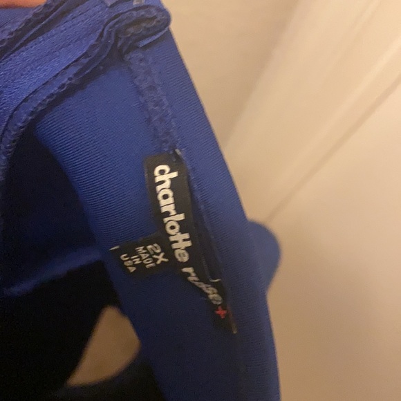 Charlotte Russe Strappy Navy Dress - Picture 3 of 3